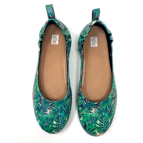 NEW FitFlop Allegro Tropical Jungle Ballet Flat Shoes Women's US 7, EU 38, $130 - Picture 4 of 8
